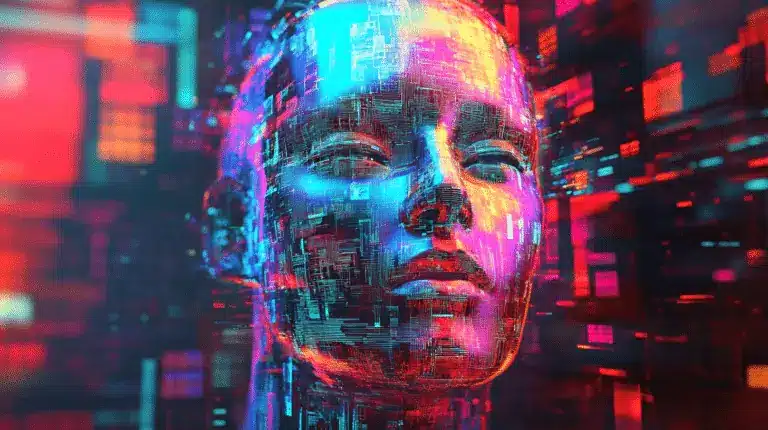 Cyberpunk city at night by ai