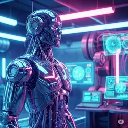 Futuristic art style generated by ai from text