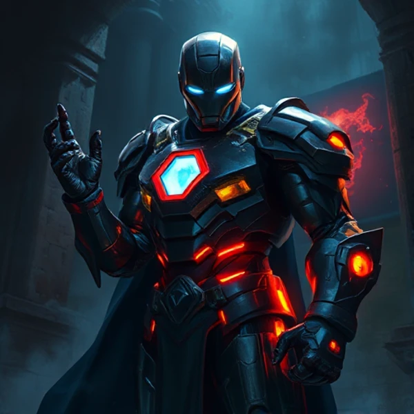 App screenshot showing AI generated fantasy art